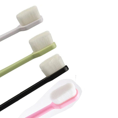 SearchFindOrder Flat Bristols 4pcs Ultra-Soft Nano Bristle Toothbrush  with Millions of Fine Bristles (4pcs)