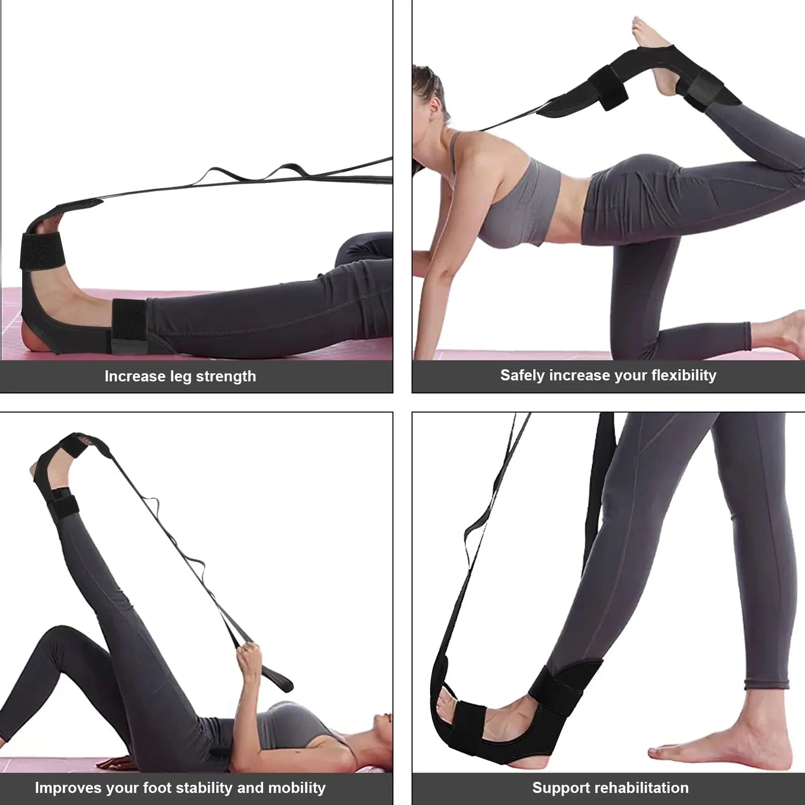 SearchFindOrder Black and bag / CHINA Flexi Stride Rehab Flex Yoga Belt Unleash Limb Freedom & Flexibility