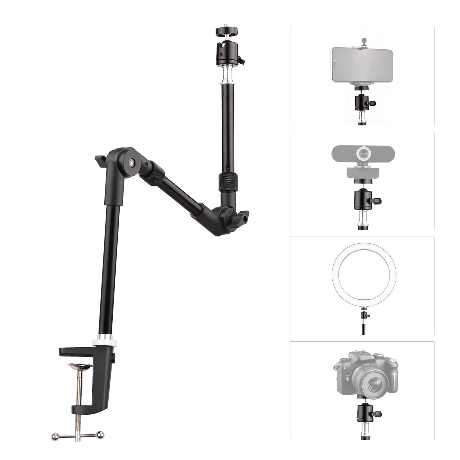 SearchFindOrder Flexible and Foldable Desk Mount Stand with Metal Bracket