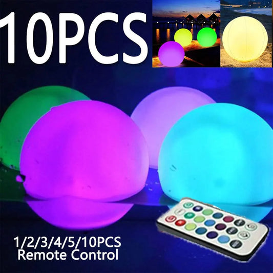 SearchFindOrder 10Pcs ball / CHINA Floating Pool Lights