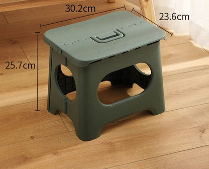 Folding Step Stool for Adults and Kids, Holds Up to 300 lbs., with Portable Handle