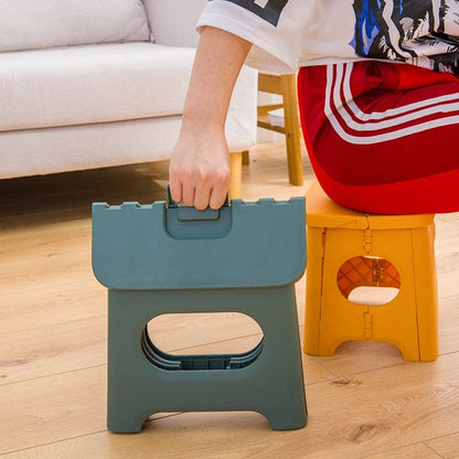 Folding Step Stool for Adults and Kids, Holds Up to 300 lbs., with Portable Handle