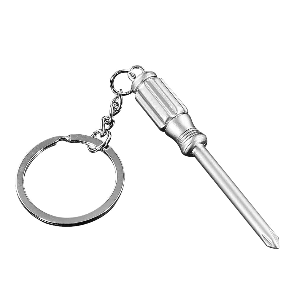 SearchFindOrder Gray Eternal Timekeeper Keychain Silver Alloy Perpetual Calendar Keyring