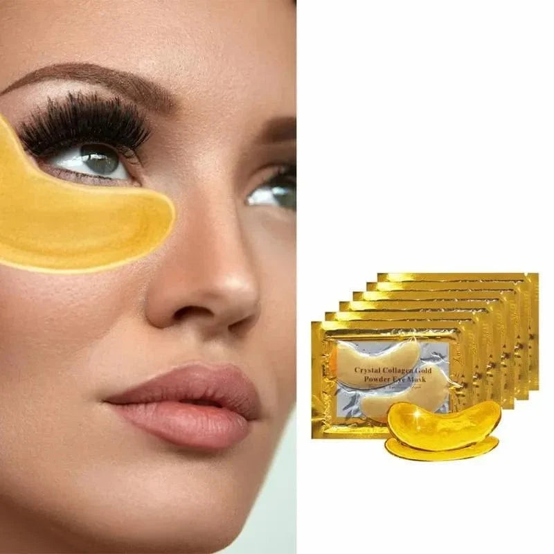 SearchFindOrder 30Pairs(60pcs) Golden Crystal Collagen Eye Mask for Anti-Aging