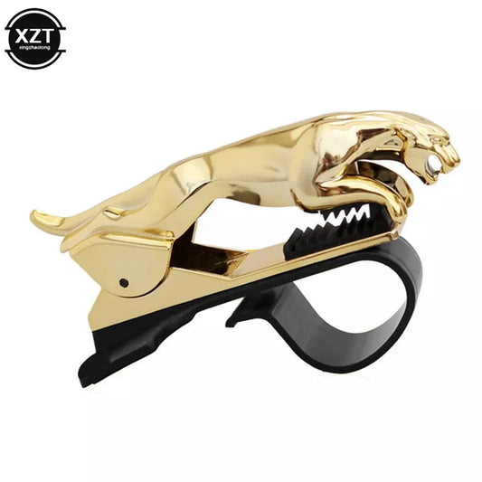 SearchFindOrder Golden Universal 360° Rotating Car Air Vent Navigation Mount with Leopard Design