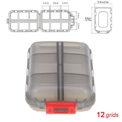 SearchFindOrder White - 10 Grids Moisture-Proof Travel Pill Organizer