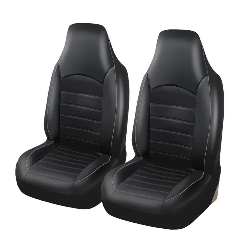 PU Leather Front Car Seat Covers, Fashion Style High Back Bucket Car Seat Cover, Auto Interior Car Seat Protector