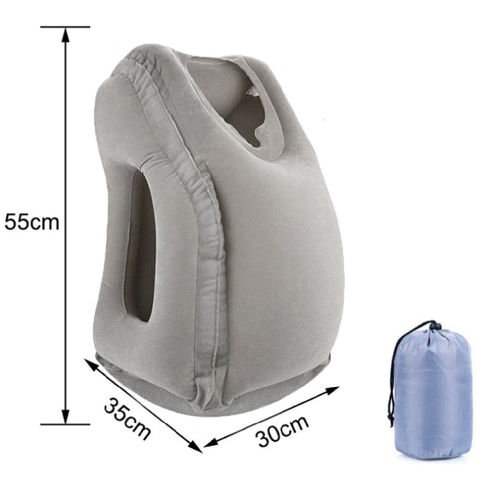 SearchFindOrder blue / 35X30X55CM Inflatable Headrest Travel Pillow