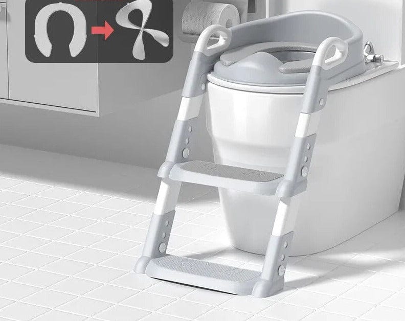 Toilet Potty Training Seat with Step Stool Ladder, For Kids, Boys, Girls, Toddlers, Comfortable Safe Potty Seat with Anti-Slip Pads Ladder