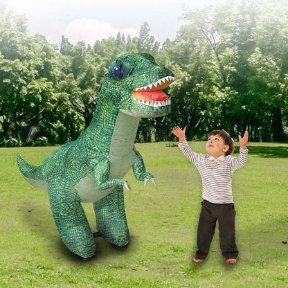 Remote Control Inflatable T-Rex Dinosaur, 59" Tyrannosaurus Rex Dinosaur Toy - Turns & Spins - Stomps & Roars!