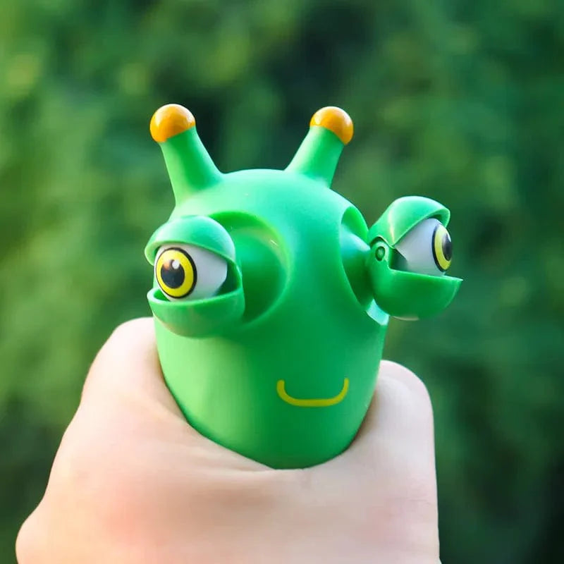 Funny Eye-Popping Stress-Relief Grass Worm Squeeze Sensory Toy