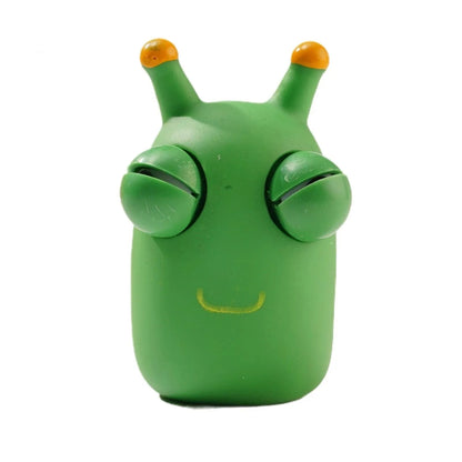 Funny Eye-Popping Stress-Relief Grass Worm Squeeze Sensory Toy