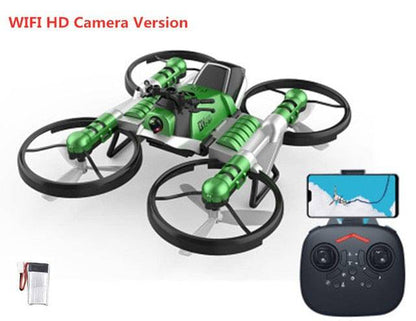 SearchFindOrder Blue Watch 1B 2-in-1 Quadrocopter UAV Aircraft Motorcycle 2.4Ghz 4-Axis Gyro RC Drone with your selected options