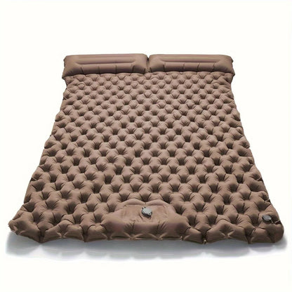 Double Inflatable Mattress with Built-in Pillow Pump