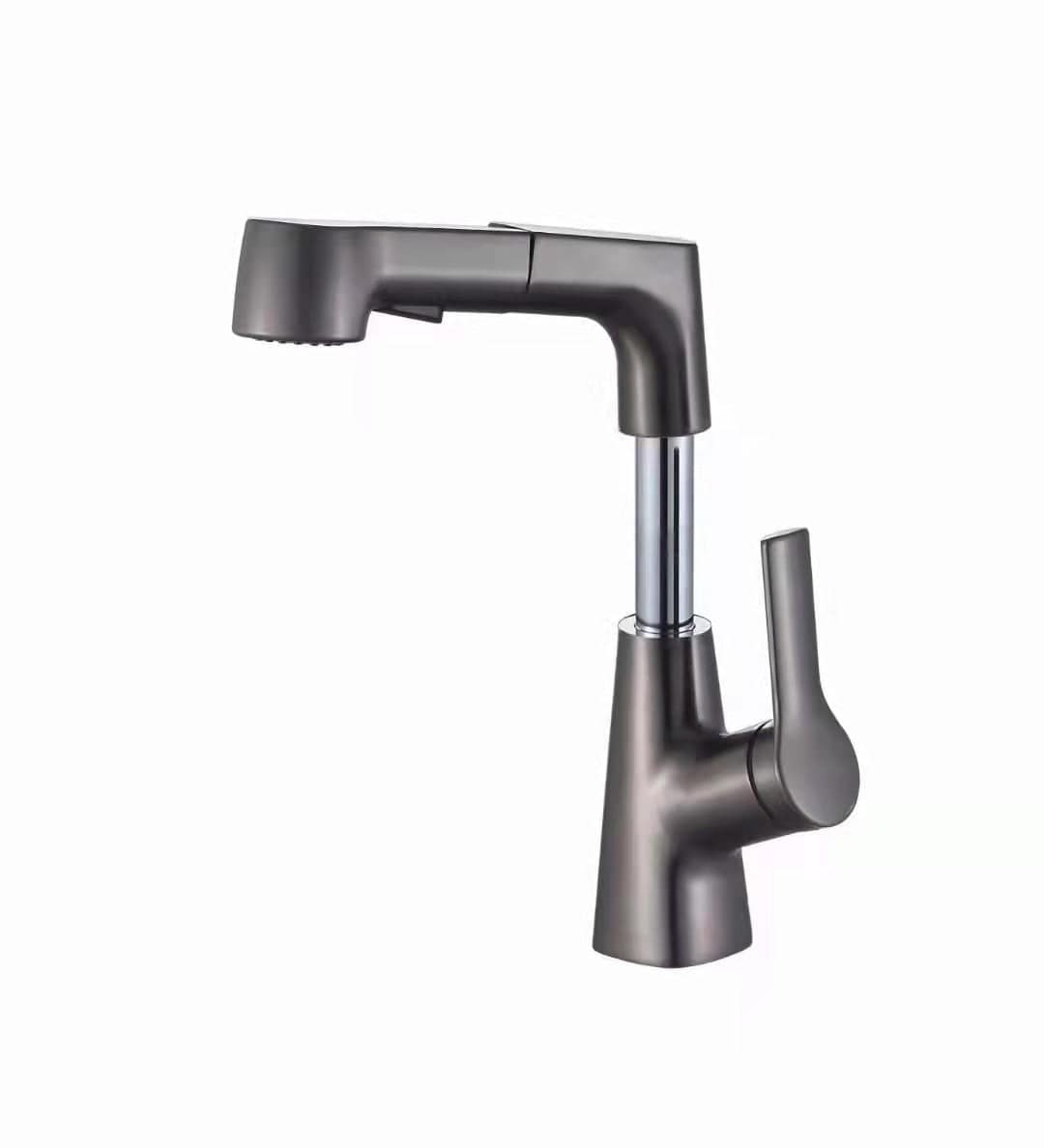 SearchFindOrder Black Modern Bathroom Telescopic Basin Waterfall Faucet