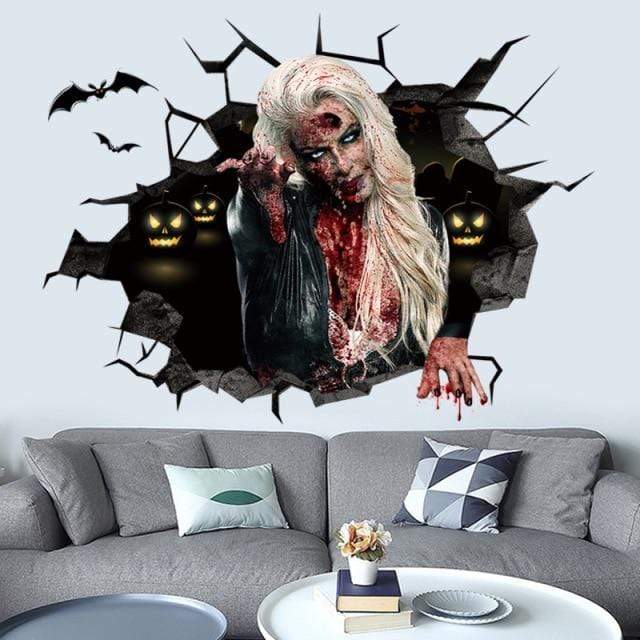 Horror 3D Halloween Wall Decals - Smart Shop (Online Store for wise shoppers) )