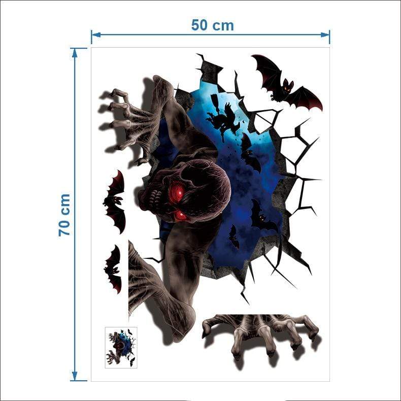 Horror 3D Halloween Wall Decals - Smart Shop (Online Store for wise shoppers) )