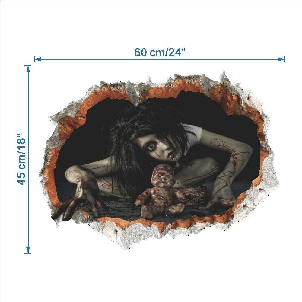 Horror 3D Halloween Wall Decals - Smart Shop (Online Store for wise shoppers) )