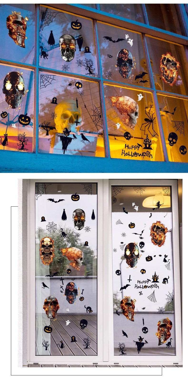 Horror Halloween Decoration Double Sided Removable Wall and Window Decals - Smart Shop (Online Store for wise shoppers) )