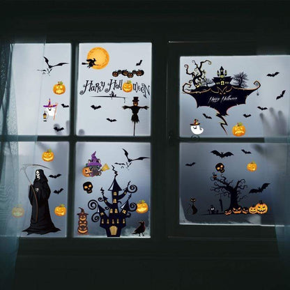 SearchFindOrder halloween 2 Horror Halloween Decoration Double Sided Removable Wall and Window Decals