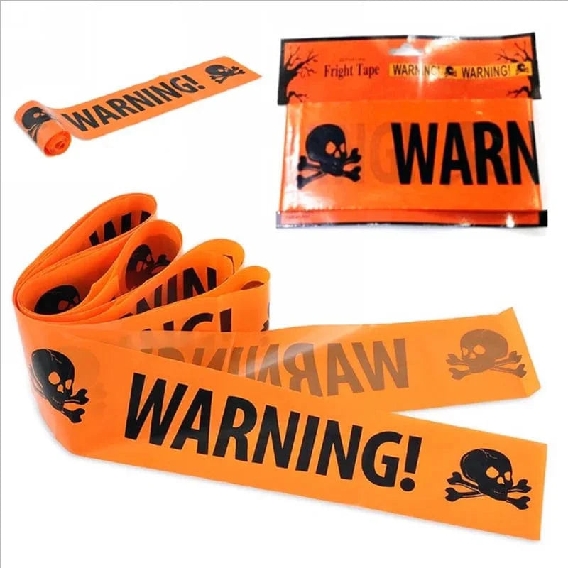 SearchFindOrder red  9M Halloween Prop Warning Plastic Line