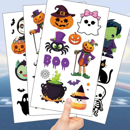 SearchFindOrder 10pcs B Halloween Pumpkin Tattoo Stickers