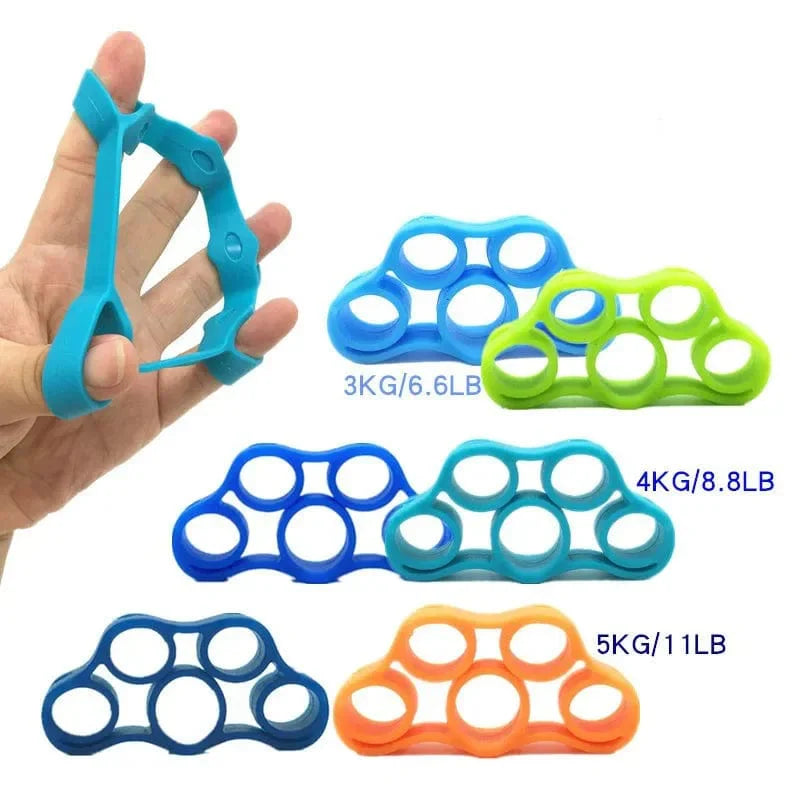 SearchFindOrder SKY BLUE Hand Grip Wrist Strength Trainer Finger Exerciser Resistance Bands