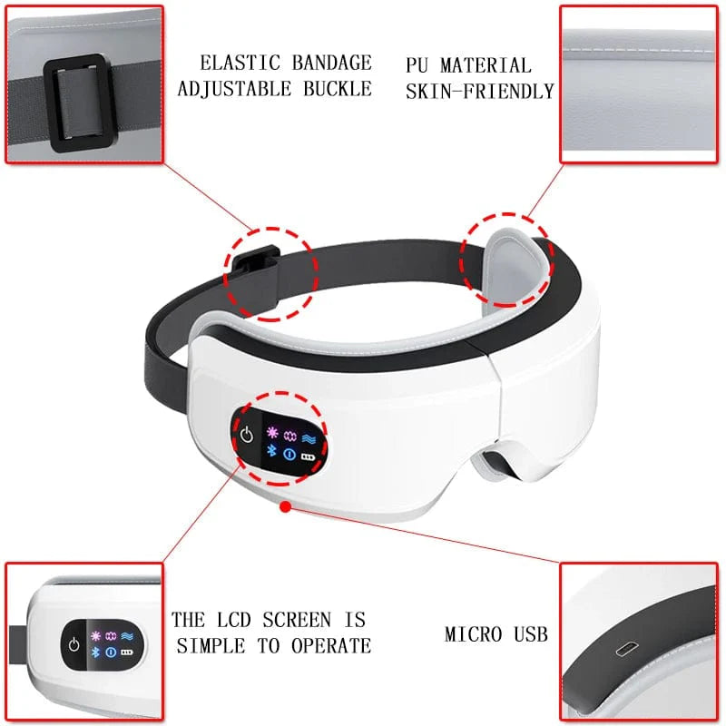 SearchFindOrder White Heated Eye Massager