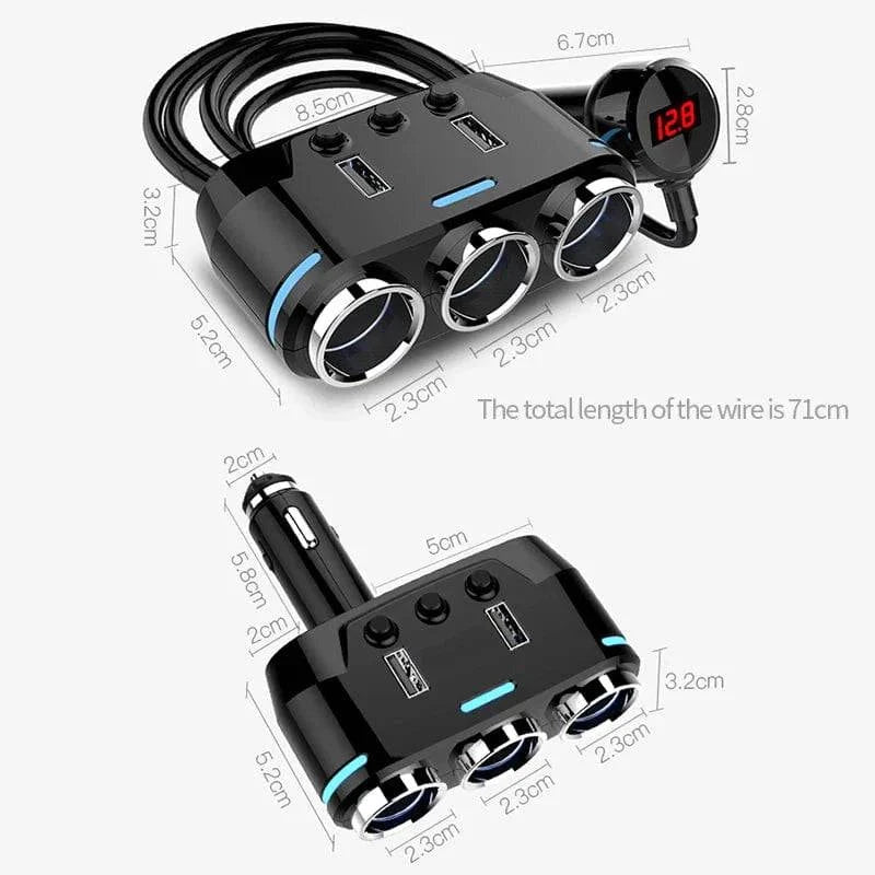 High-power 4-Port USB Car Charger - Smart Shop (Online Store for wise shoppers) 