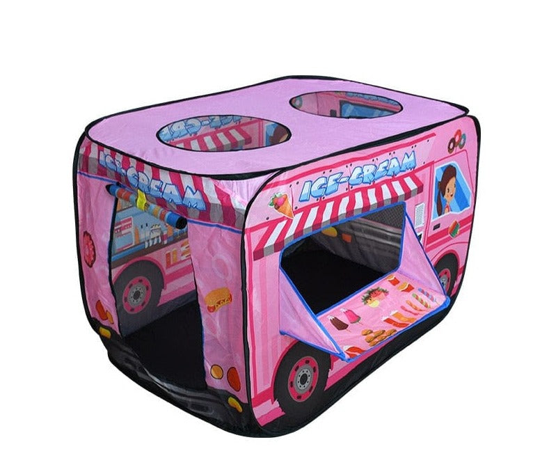 SearchFindOrder Camouflage car Children's Outdoor and Indoor Popup Play Tent Fire Truck Police Car Icecream Truck Schoo Bus