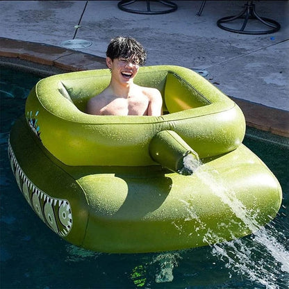 Inflatable Tank with Water Jet Spray