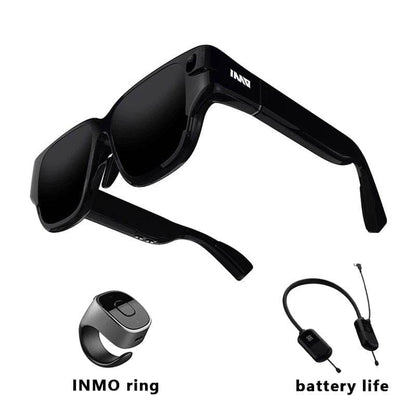 SearchFindOrder INMO Green Immersive 3D Theater Glasses with Tito Ring Controller & Real-time Translation