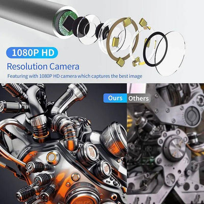 Inspection Pro HD-1080P Industrial Borescope Endoscope Camera with Light, IPS Screen, IP68 Waterproof, 2600mAh Battery - Smart Shop (Online Store for wise shoppers) 