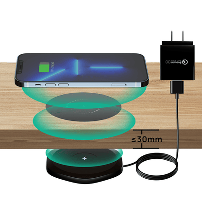 SearchFindOrder with US Adapter / CN Invisible Wireless Qi Charging Station