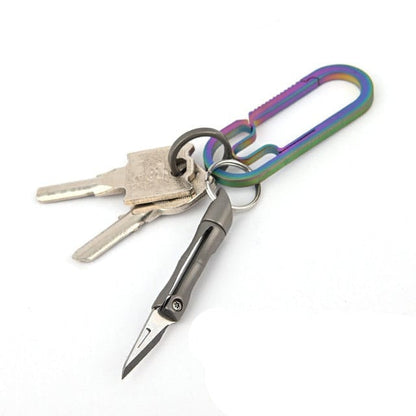 itanium Alloy Mini Folding Keychain Knife