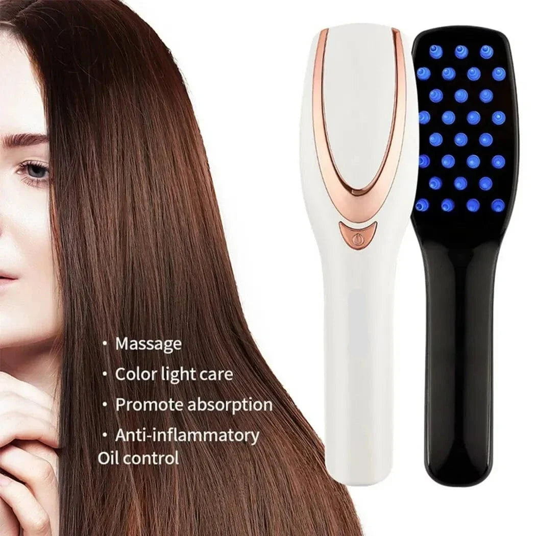 3-in-1 Rechargeable Phototherapy Scalp Massager, Electric Massage Comb Brush