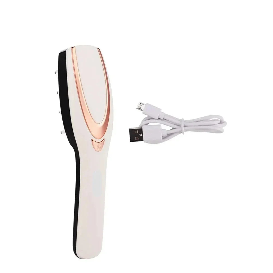 3-in-1 Rechargeable Phototherapy Scalp Massager, Electric Massage Comb Brush