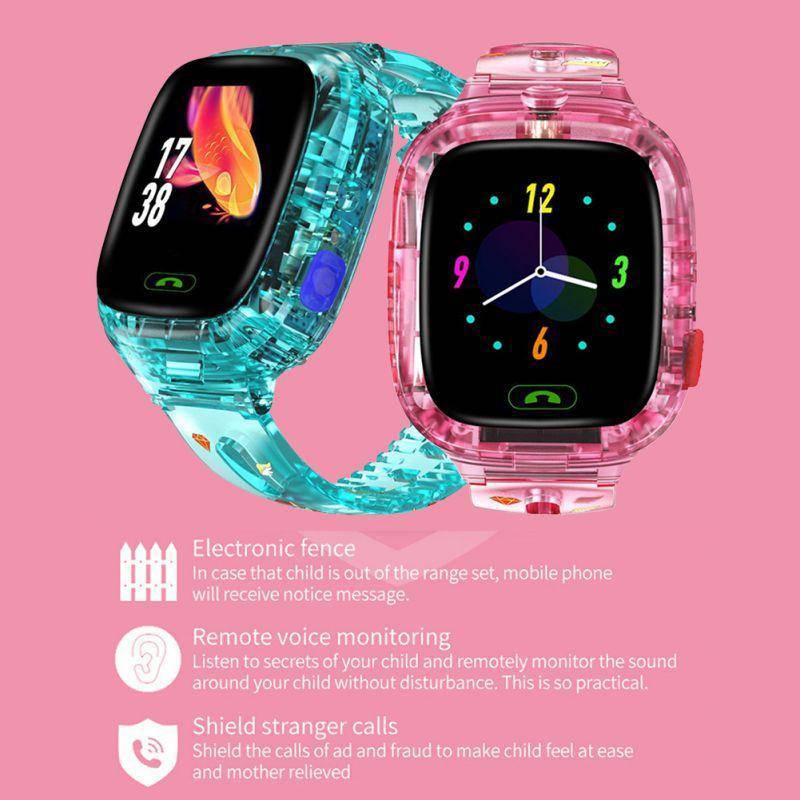 Kids Smart Watch Transparent Wifi+GPS+LBS Position IP67 Waterproof - Smart Shop (Online Store for wise shoppers) 