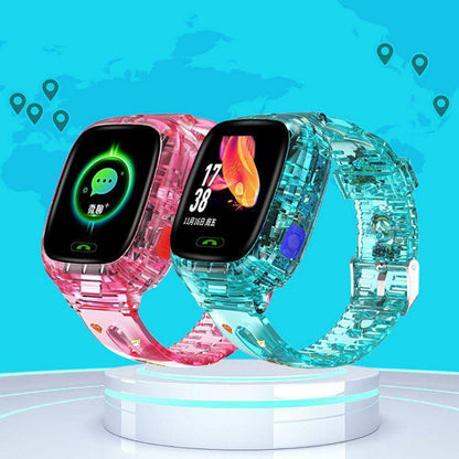 Kids Smart Watch Transparent Wifi+GPS+LBS Position IP67 Waterproof - Smart Shop (Online Store for wise shoppers) 