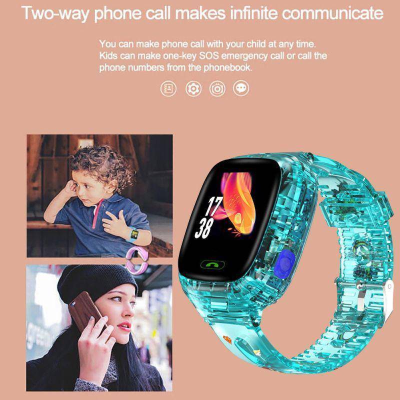 Kids Smart Watch Transparent Wifi+GPS+LBS Position IP67 Waterproof - Smart Shop (Online Store for wise shoppers) 