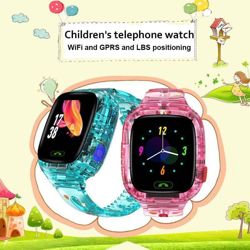 Kids Smart Watch Transparent Wifi+GPS+LBS Position IP67 Waterproof - Smart Shop (Online Store for wise shoppers) 