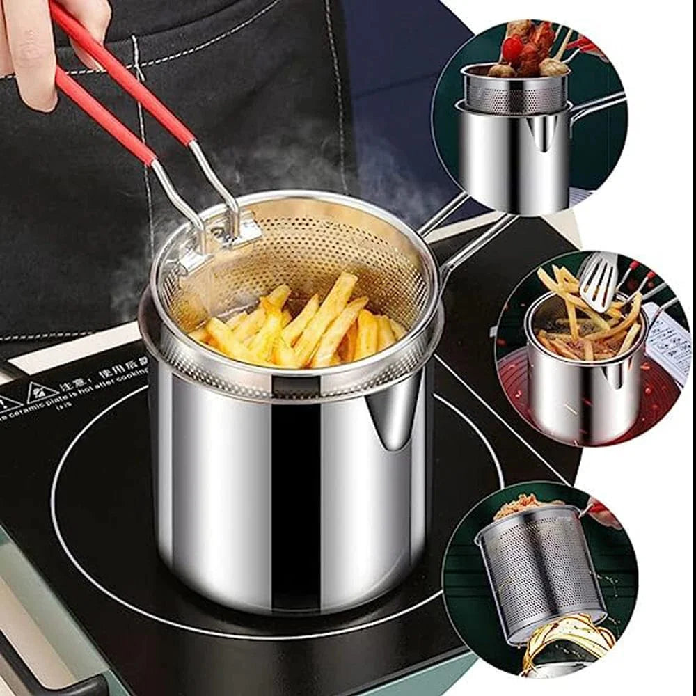 Kitchen Deep Frying Pot 304 Stainless Steel