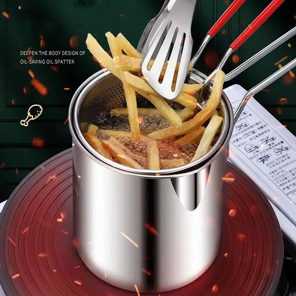 Kitchen Deep Frying Pot 304 Stainless Steel