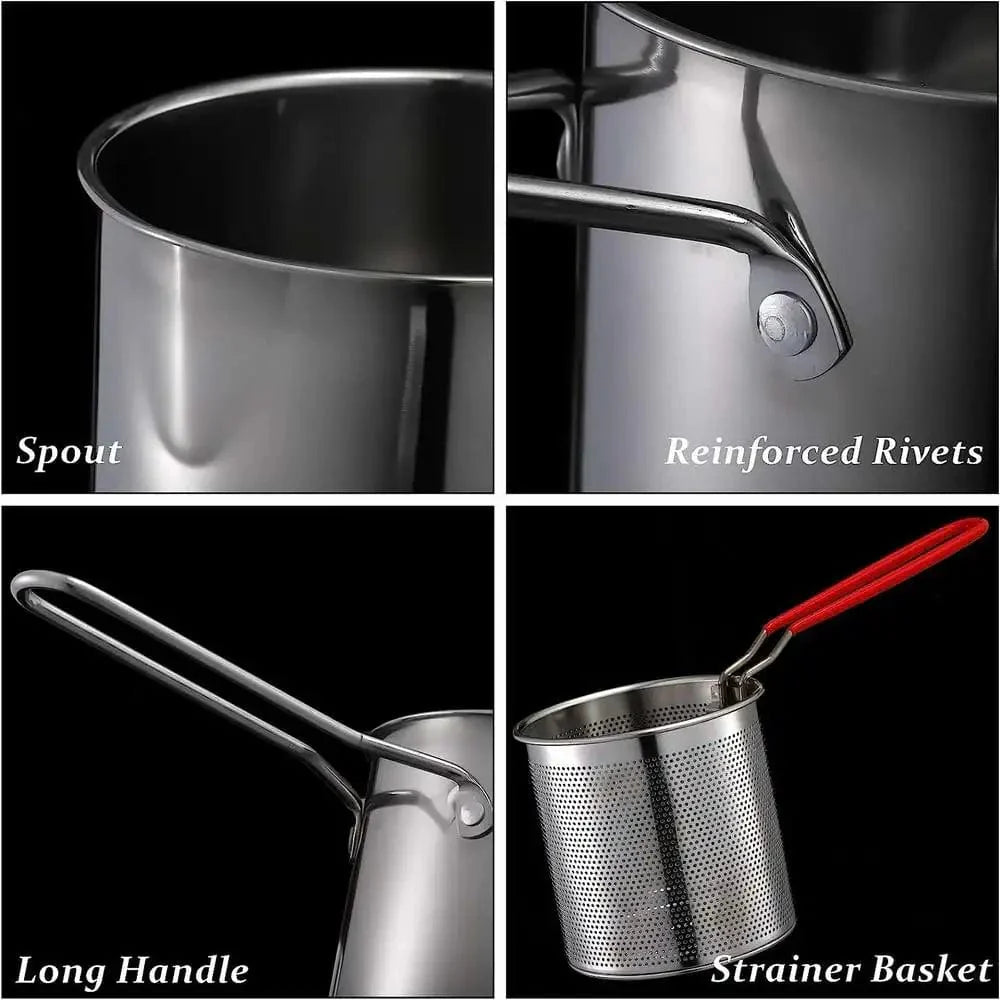 Kitchen Deep Frying Pot 304 Stainless Steel