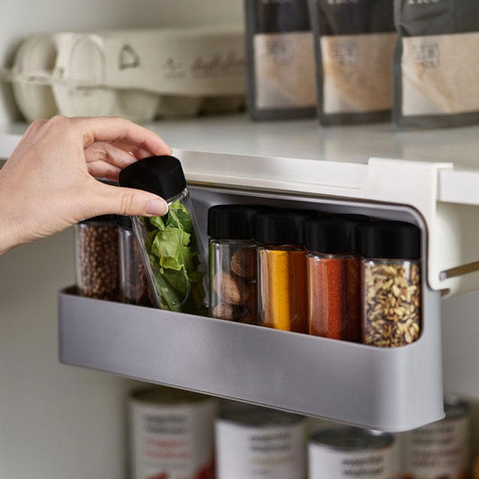 SearchFindOrder Set Kitchen Under-Shelf Spice Organizer