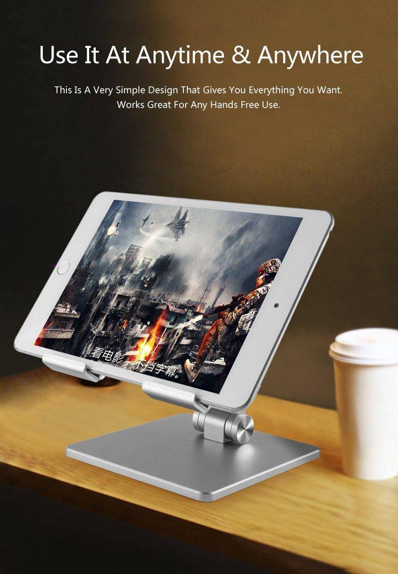 Lazy Foldable Aluminum Alloy Bracket For IPad - Smart Shop (Online Store for wise shoppers) 