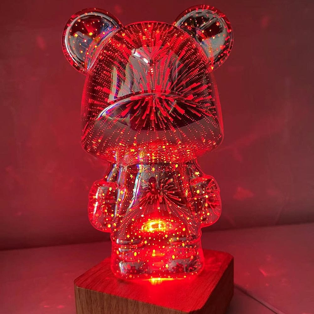 SearchFindOrder LED Bear Fireworks Night Lamp