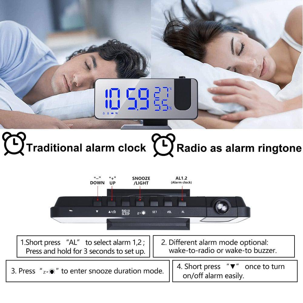 LED Digital Projection Alarm Clock - Smart Shop (Online Store for wise shoppers) 