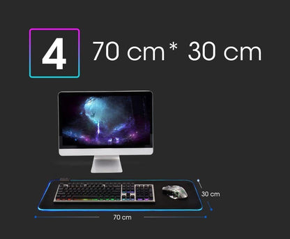 LED Light Mousepad RGB Keyboard Cover Deskmat - Smart Shop (Online Store for wise shoppers) 