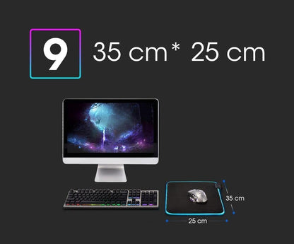 LED Light Mousepad RGB Keyboard Cover Deskmat - Smart Shop (Online Store for wise shoppers) 